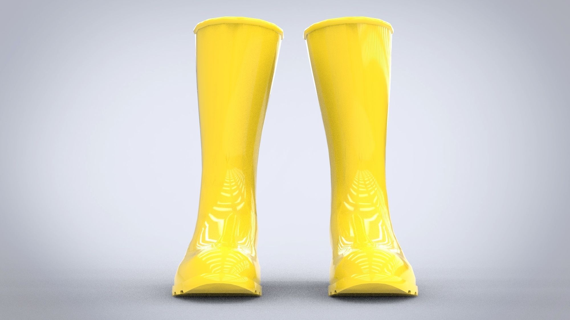 Rubber boots 3D model_8