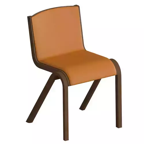 Ready Dining Chair Front Upholstered 3D model