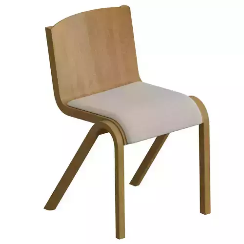 Ready Dining Chair Seat Upholstered 3D model