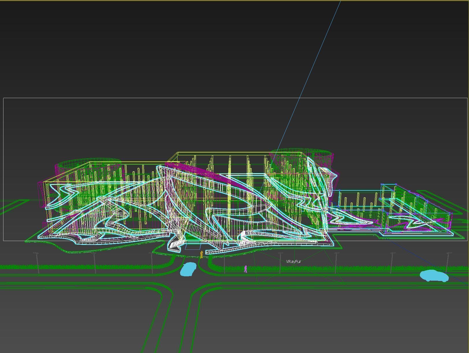 Parking Concept Building 3D model_9