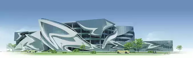 Parking Concept Building 3D model