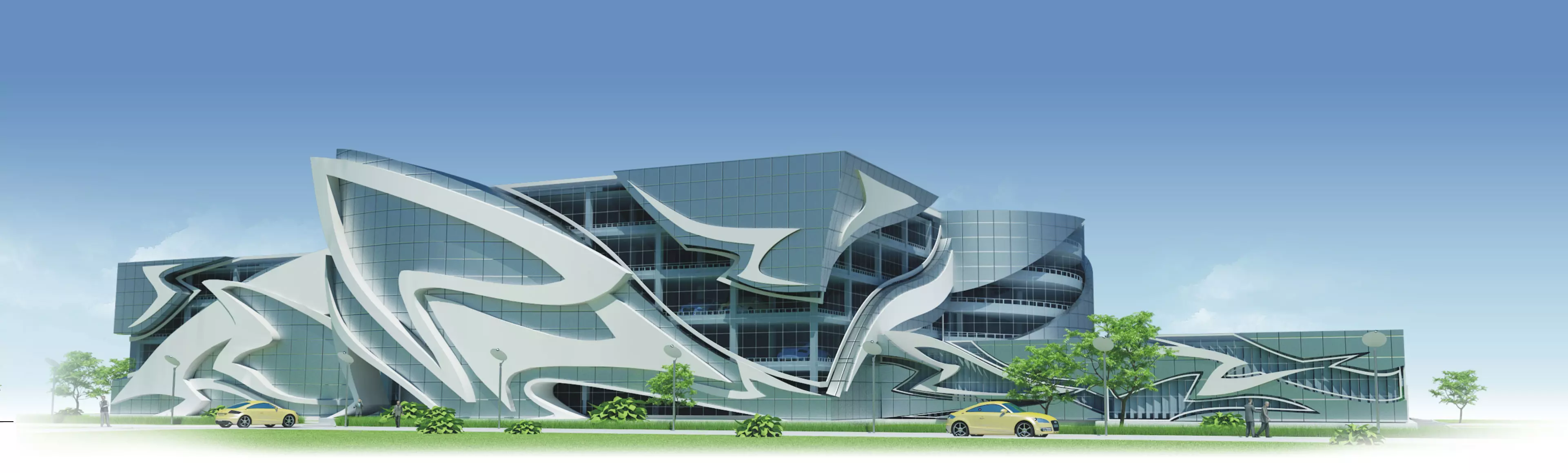 Parking Concept Building 3D model_0