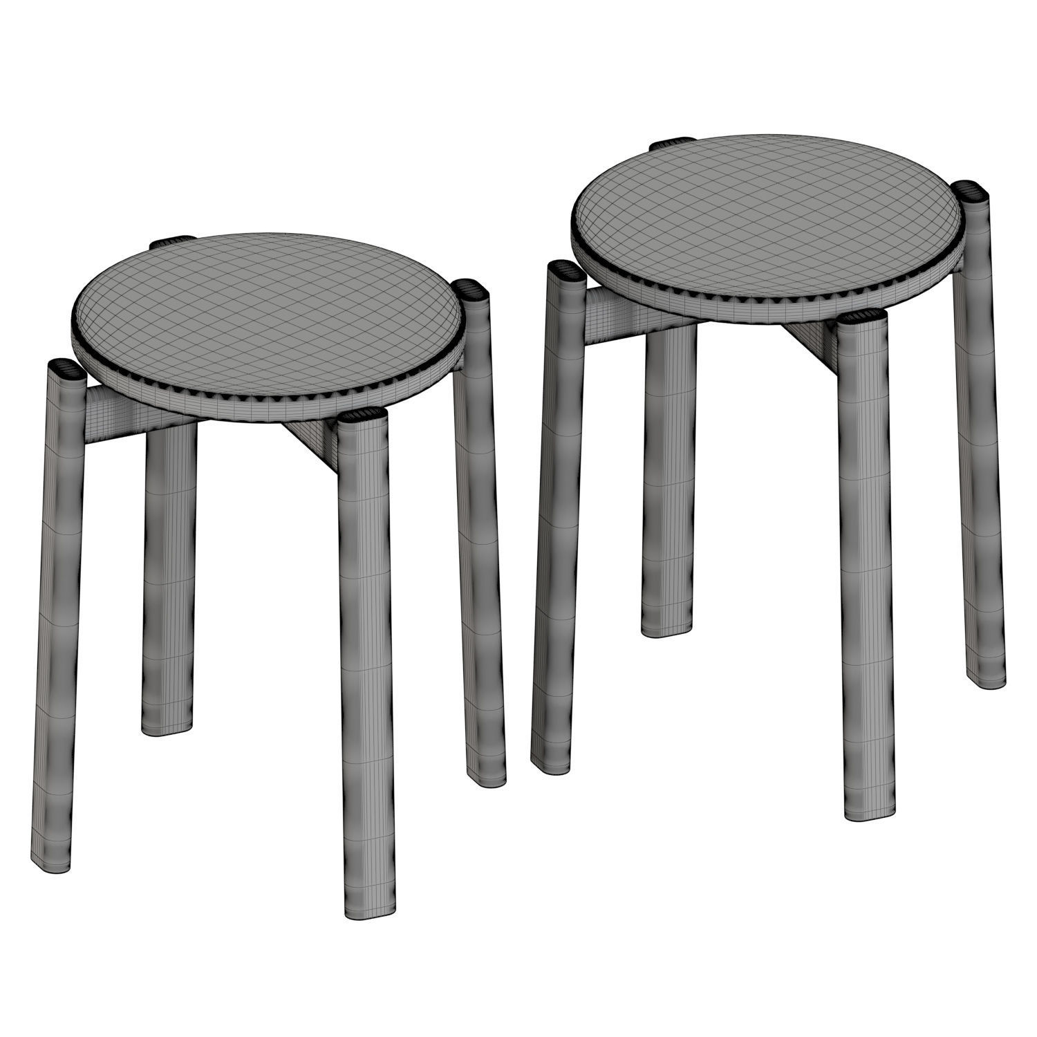 Passage Stool 3D model_4