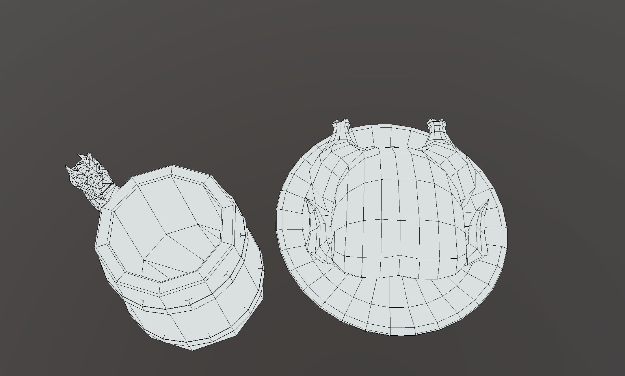 Lowpoly stylized fried chicken and beer pint mug asset Low-poly 3D model_4