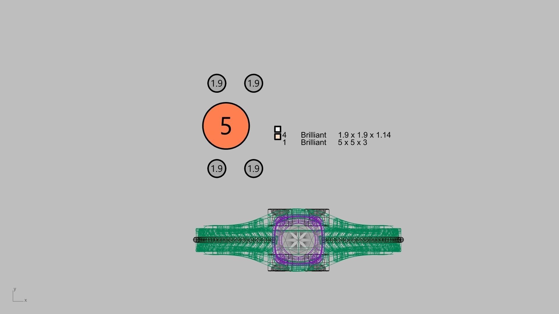 weave shank diamond ring stl verified  3D print model_10