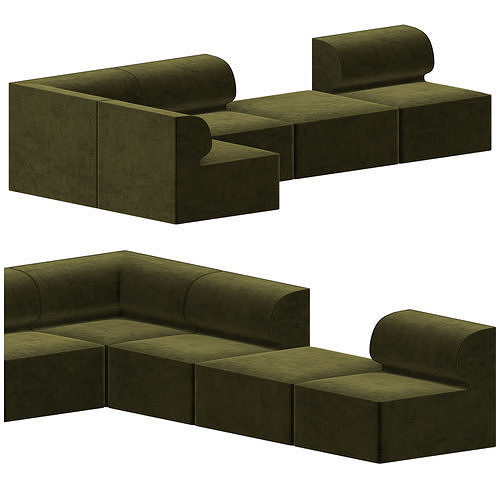 Eave Modular Sofa 3D model