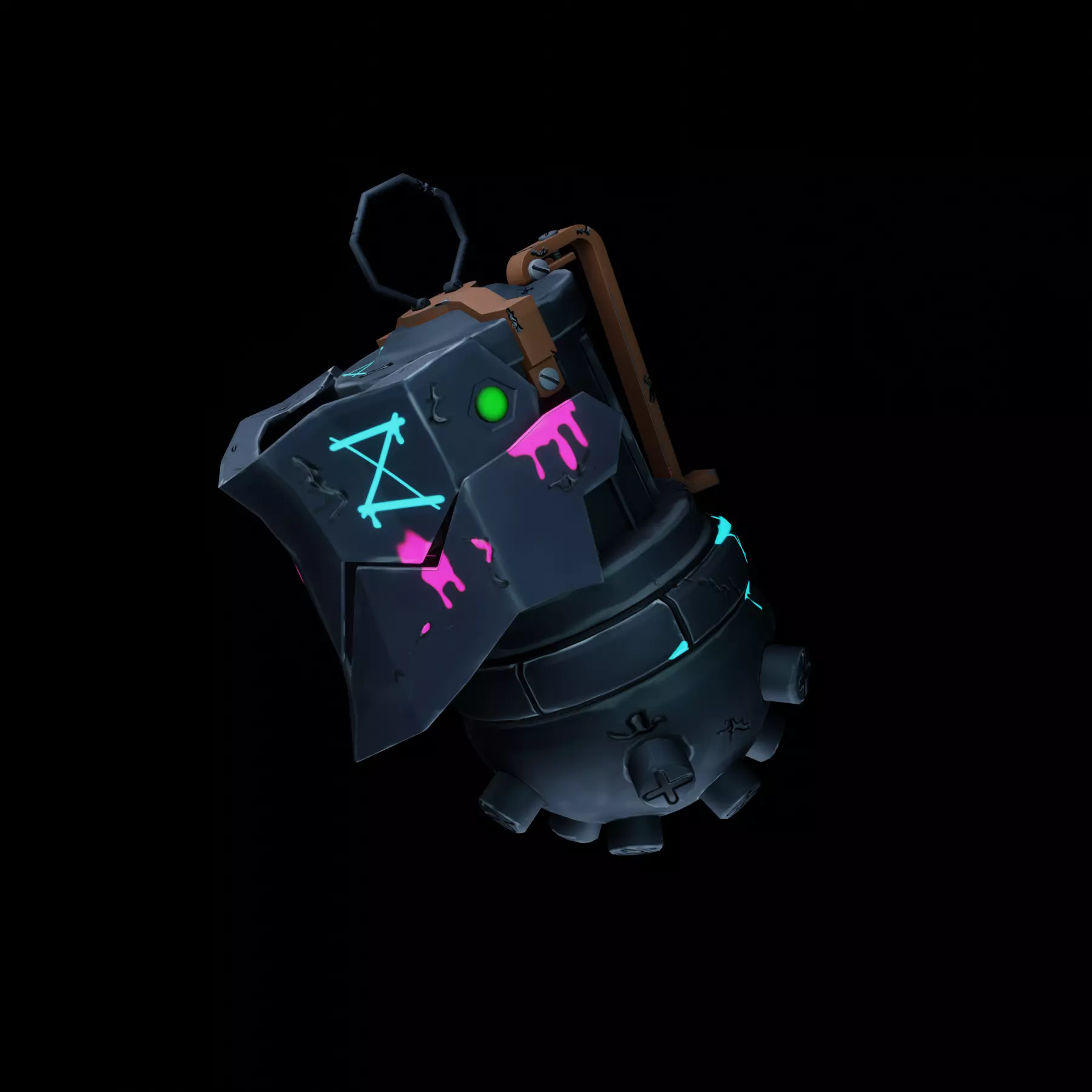 Jinx grenade Free low-poly 3D model