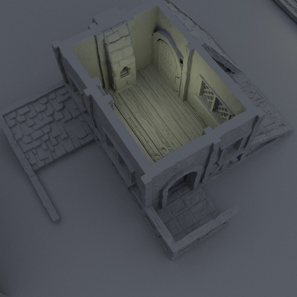 Coffin Maker Tabletop Terrain 28 MM 3D print model_7