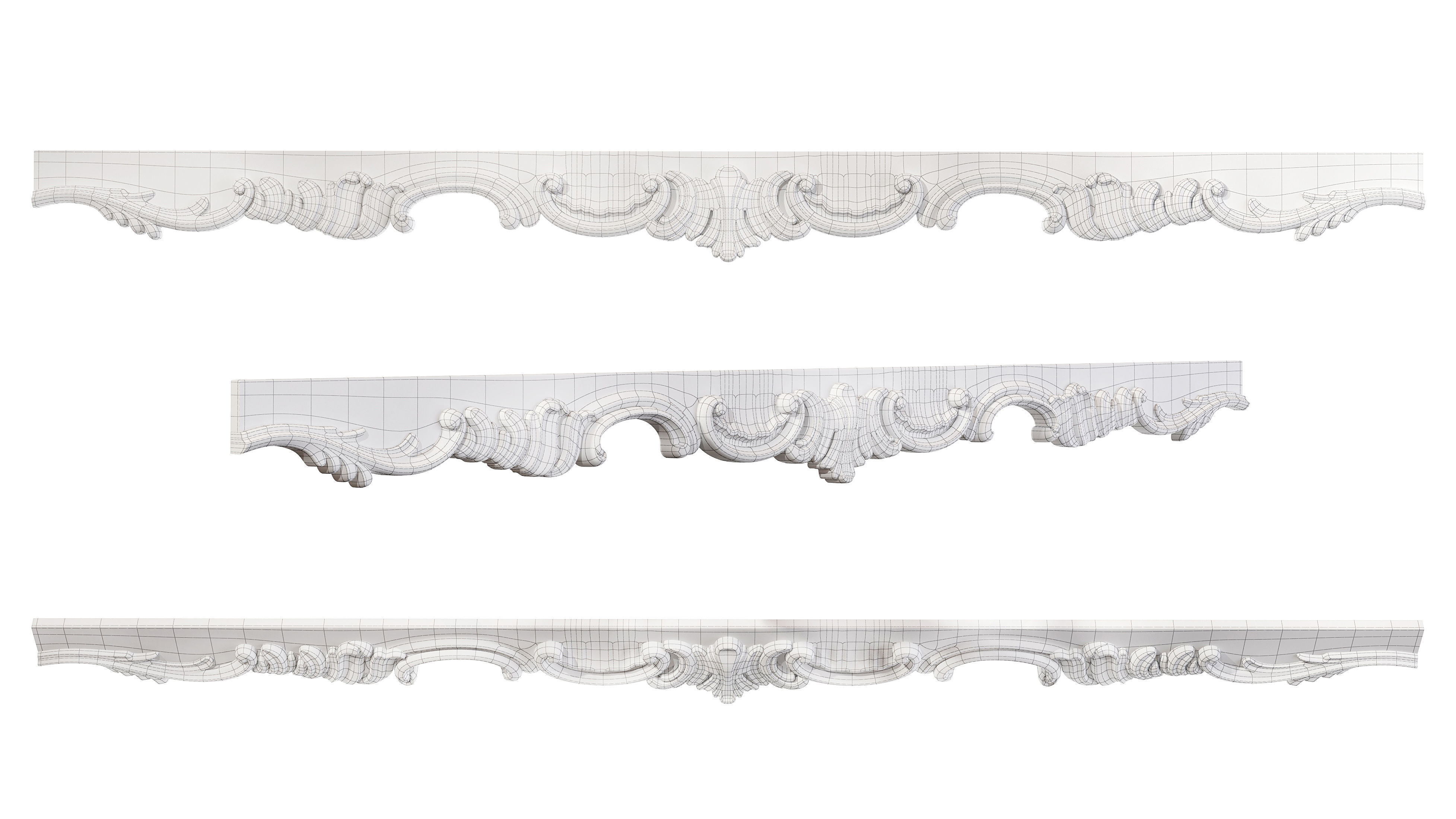 Classic carved 147 3D model_5