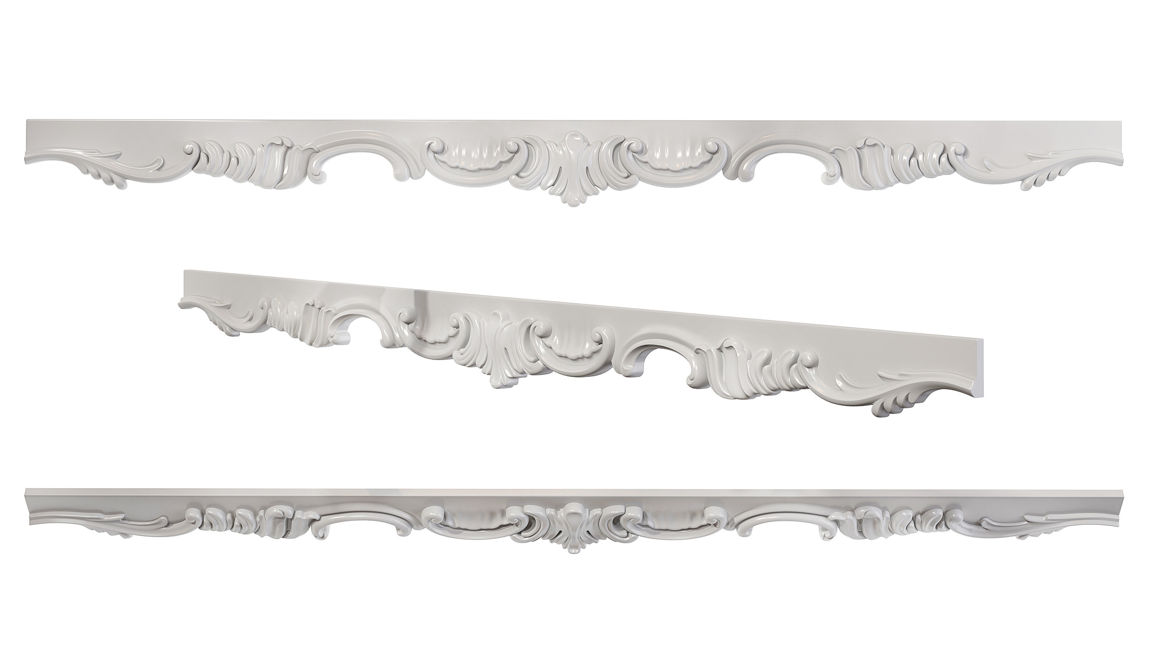 Classic carved 147 3D model_4