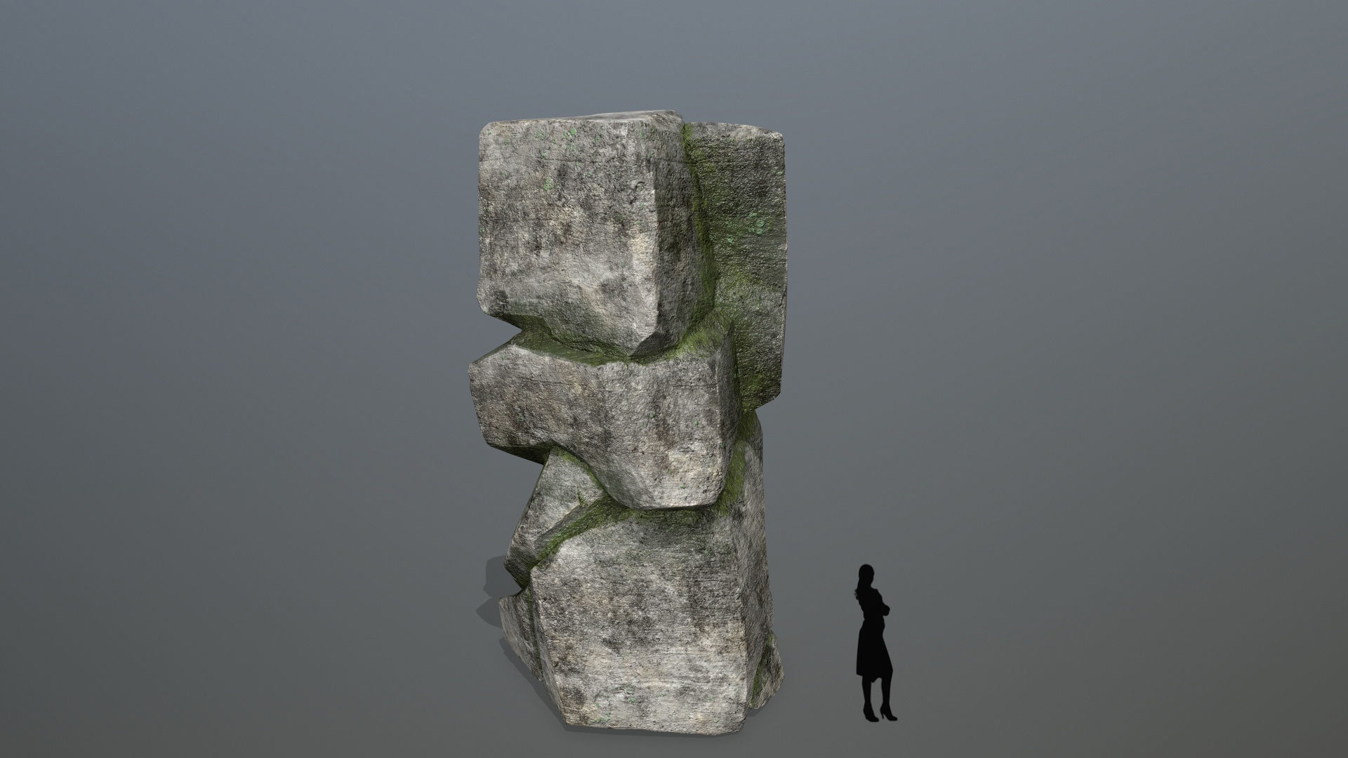 Rock Set Low-poly 3D model_3