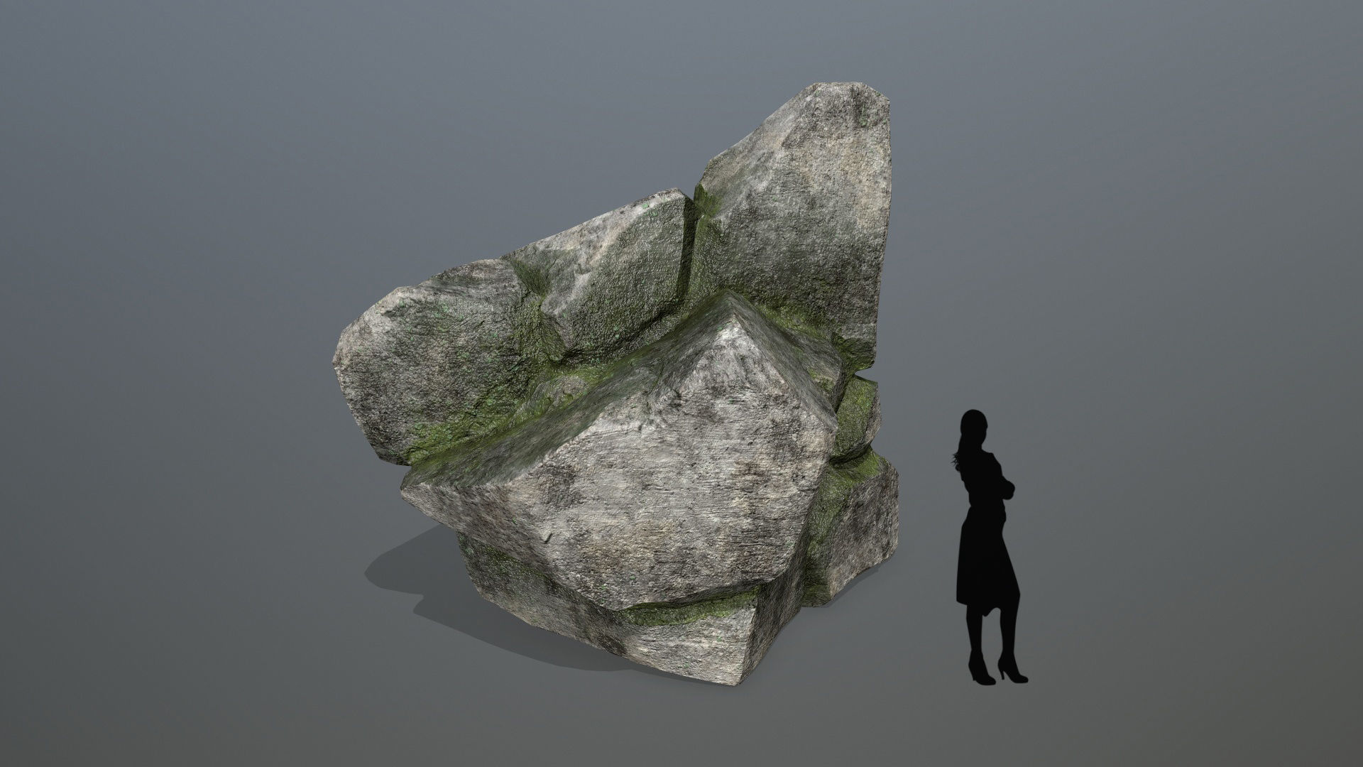 Rock Set Low-poly 3D model_1