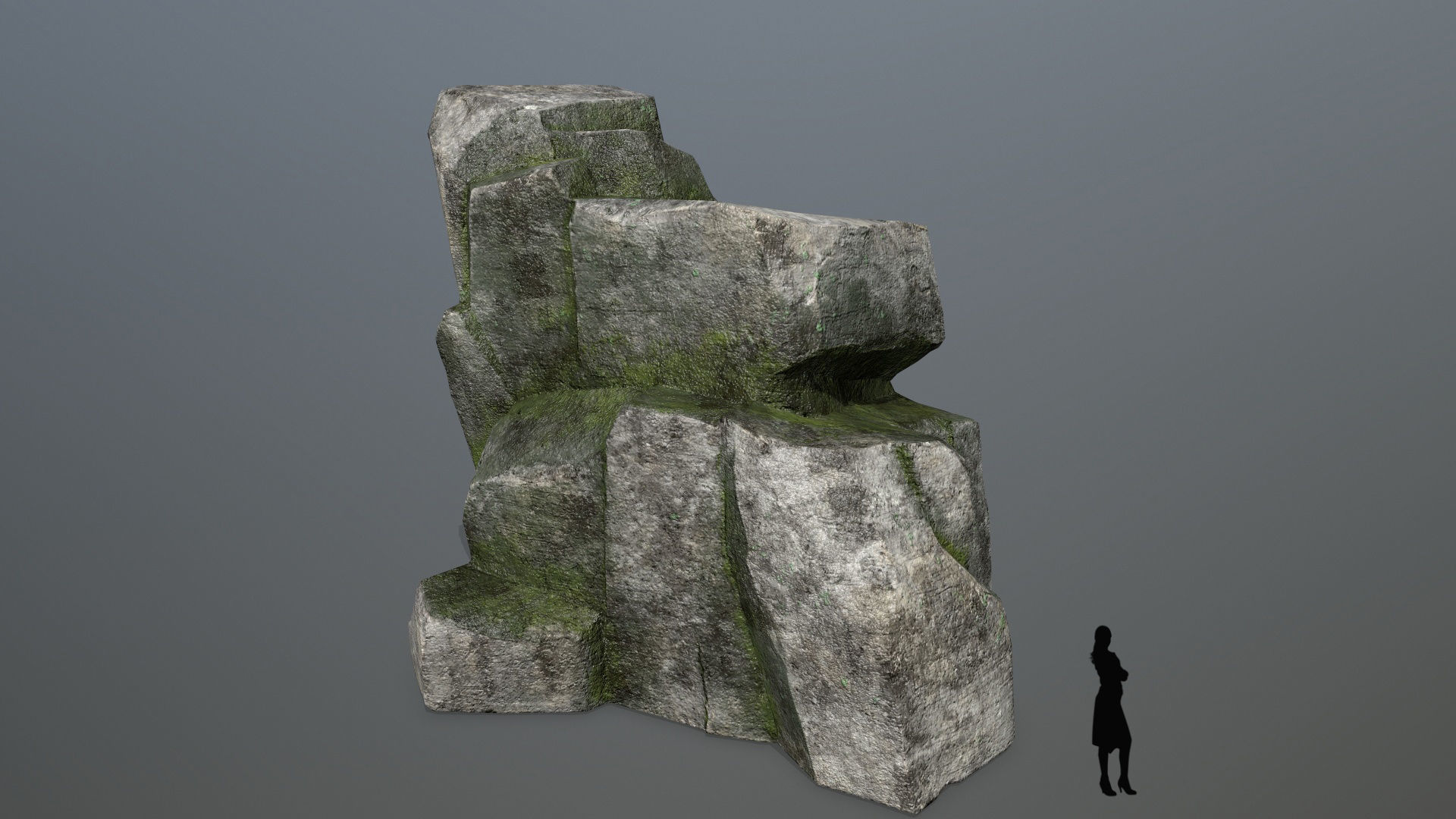 Rock Set Low-poly 3D model_2