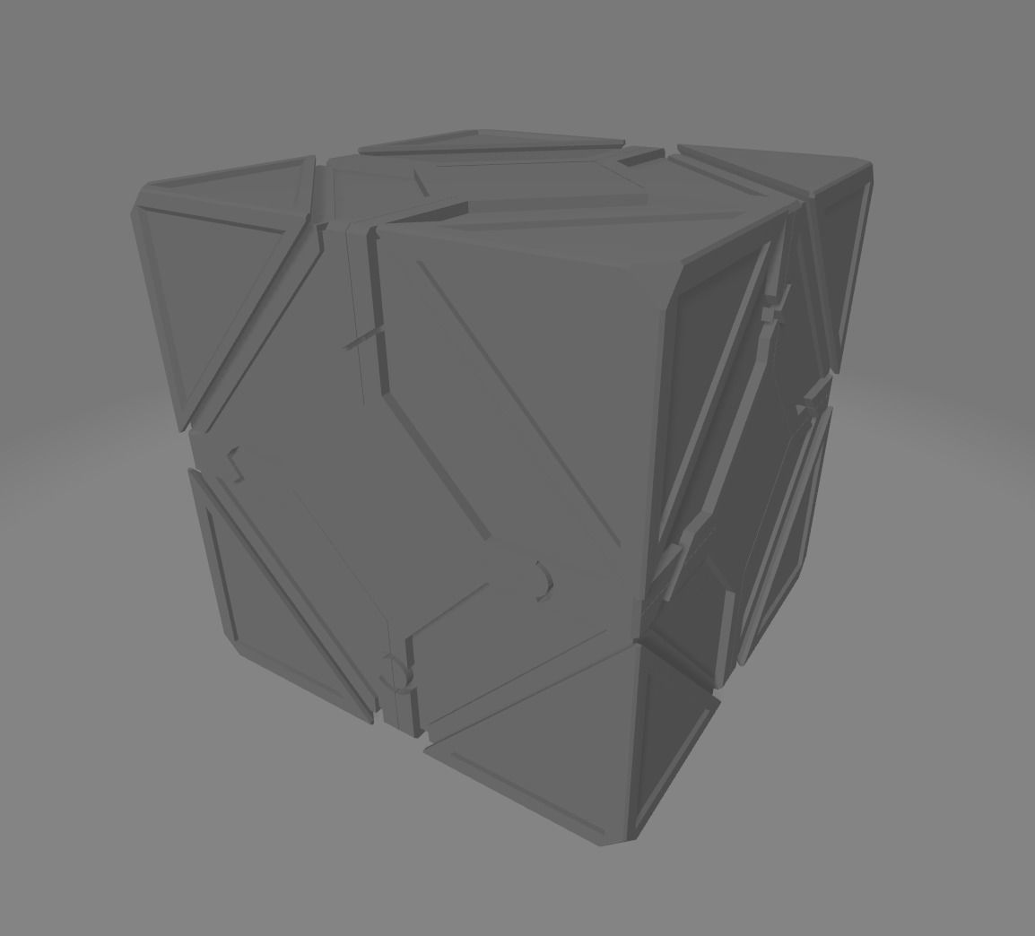 Jedi Holocron 3D Print 24 parts 3D print model_2