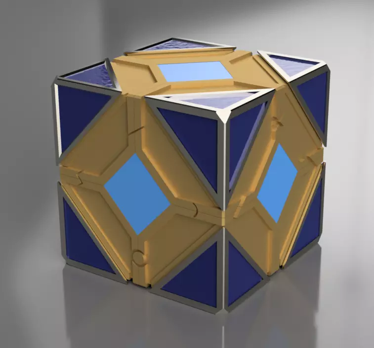 Jedi Holocron 3D Print 24 parts 3D print model_0