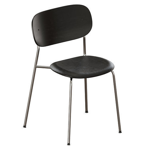 Co Dining Chair Upholstered Seat 3D model