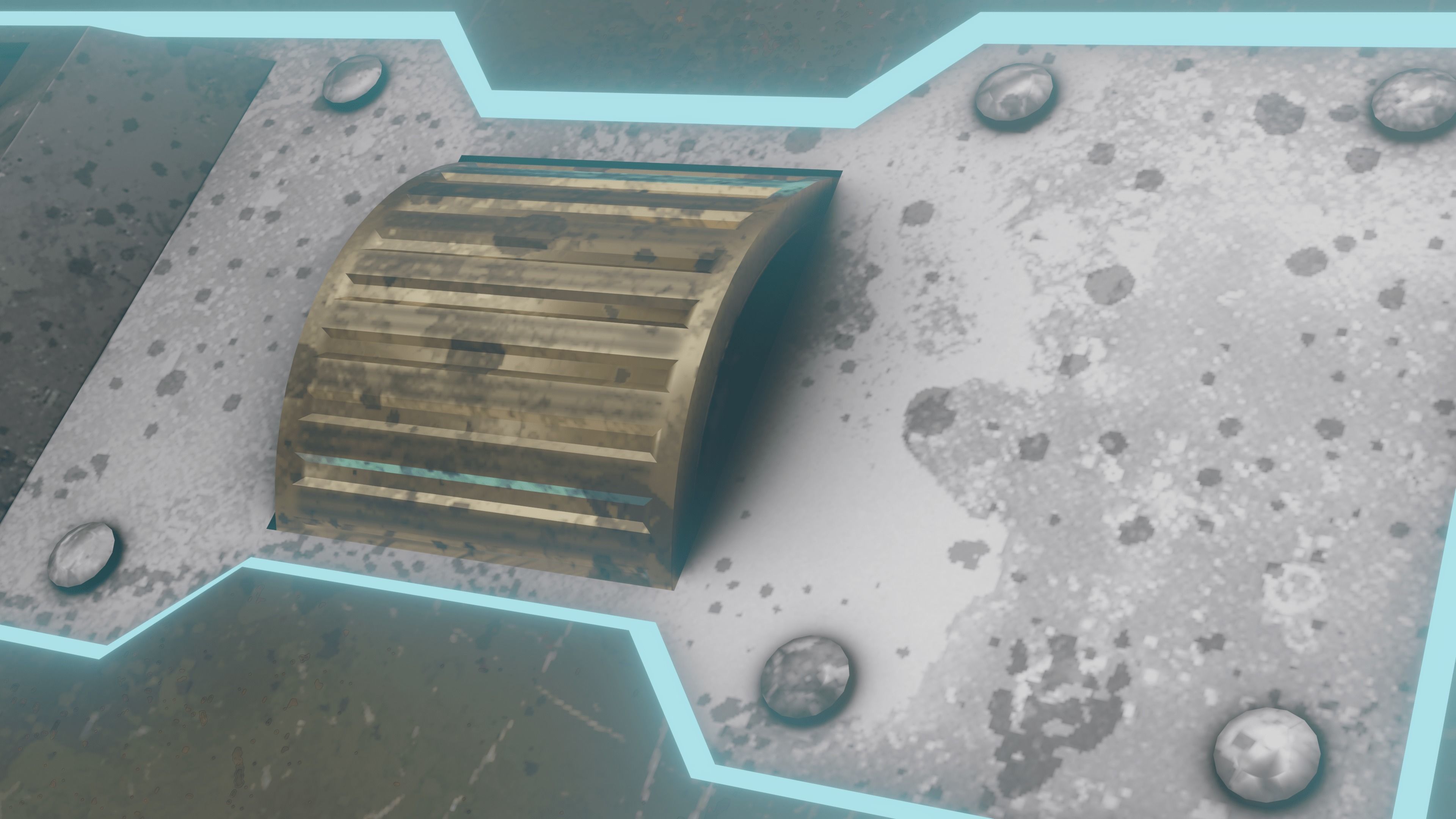 Sci-fi Chest - rigged animated - game ready Low-poly 3D model_11