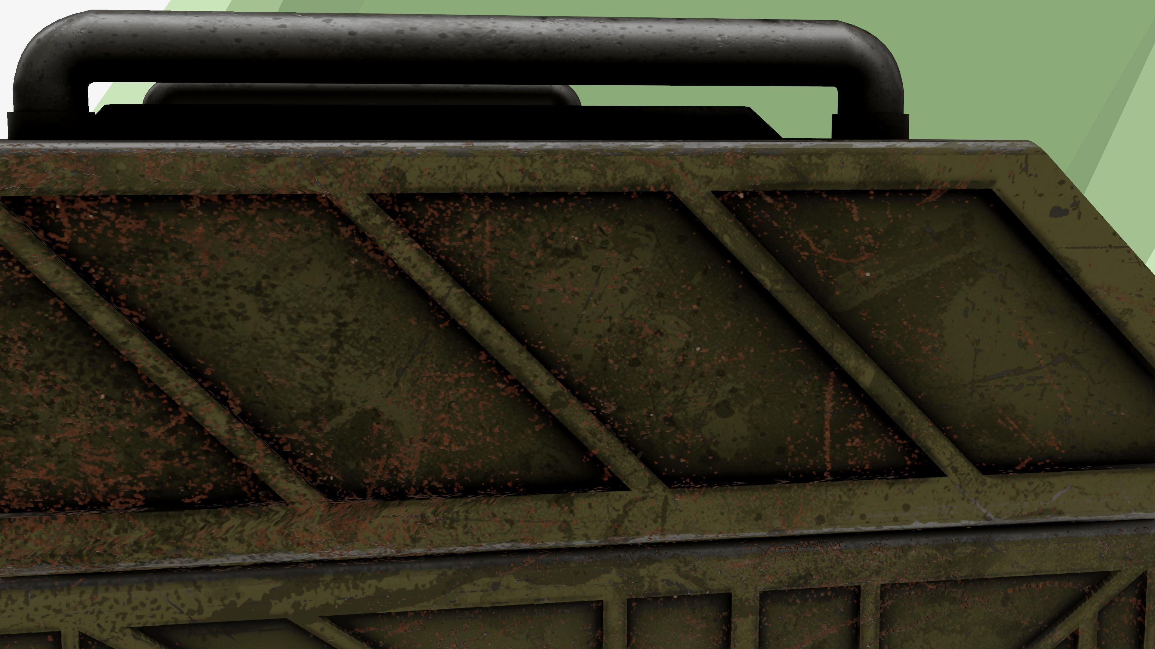 Sci-fi Chest - rigged animated - game ready Low-poly 3D model_9