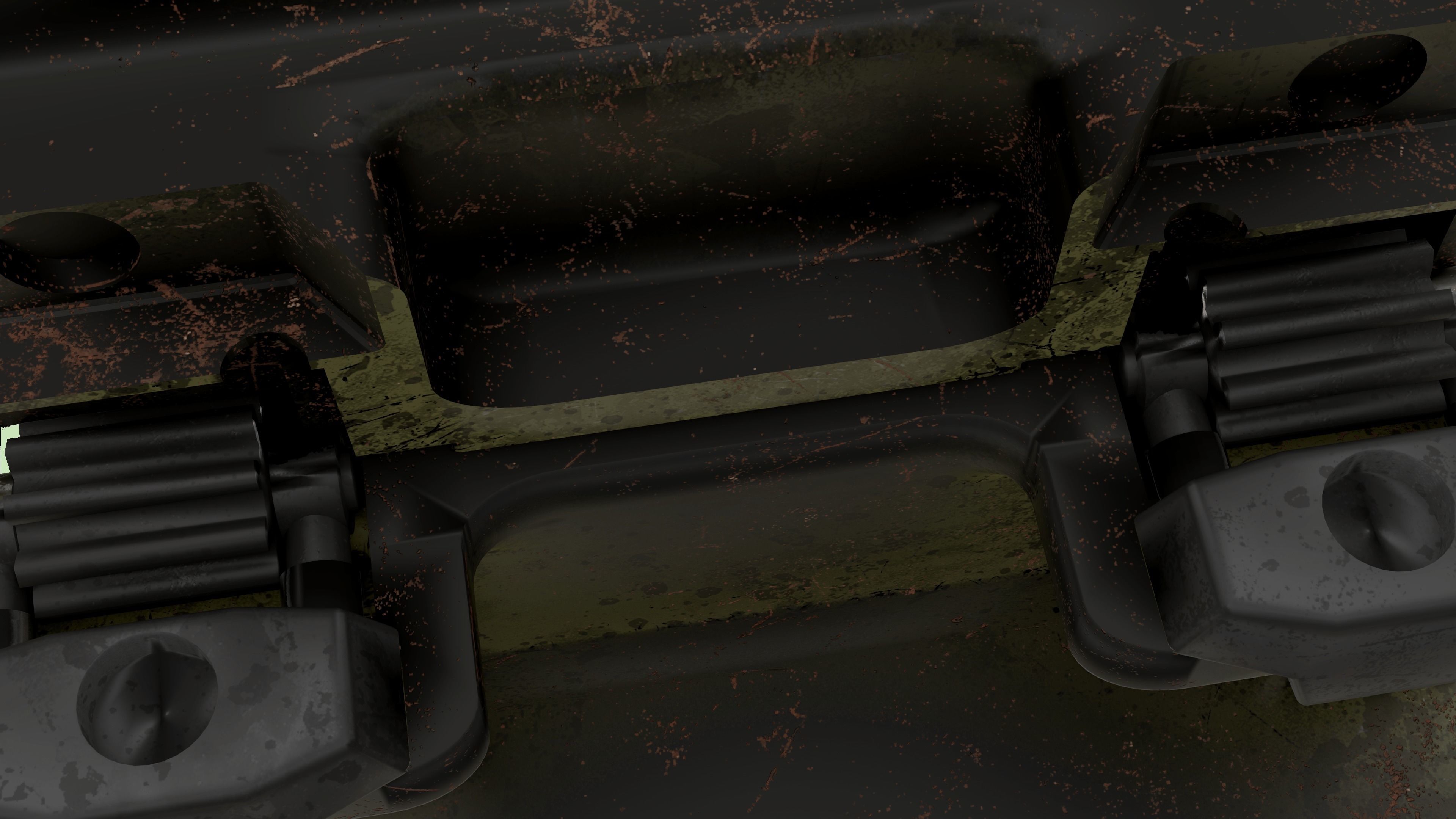 Sci-fi Chest - rigged animated - game ready Low-poly 3D model_19