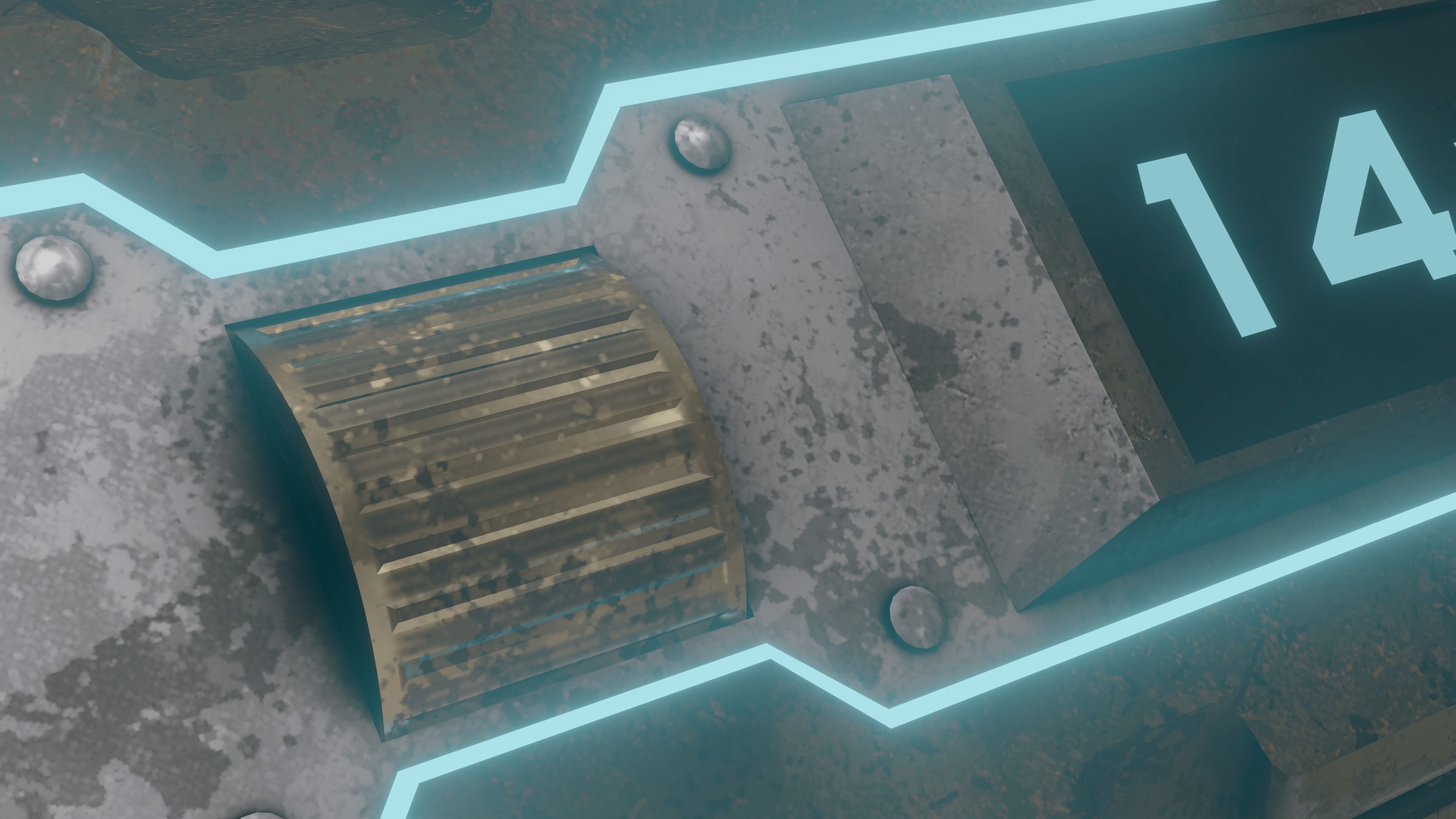 Sci-fi Chest - rigged animated - game ready Low-poly 3D model_14