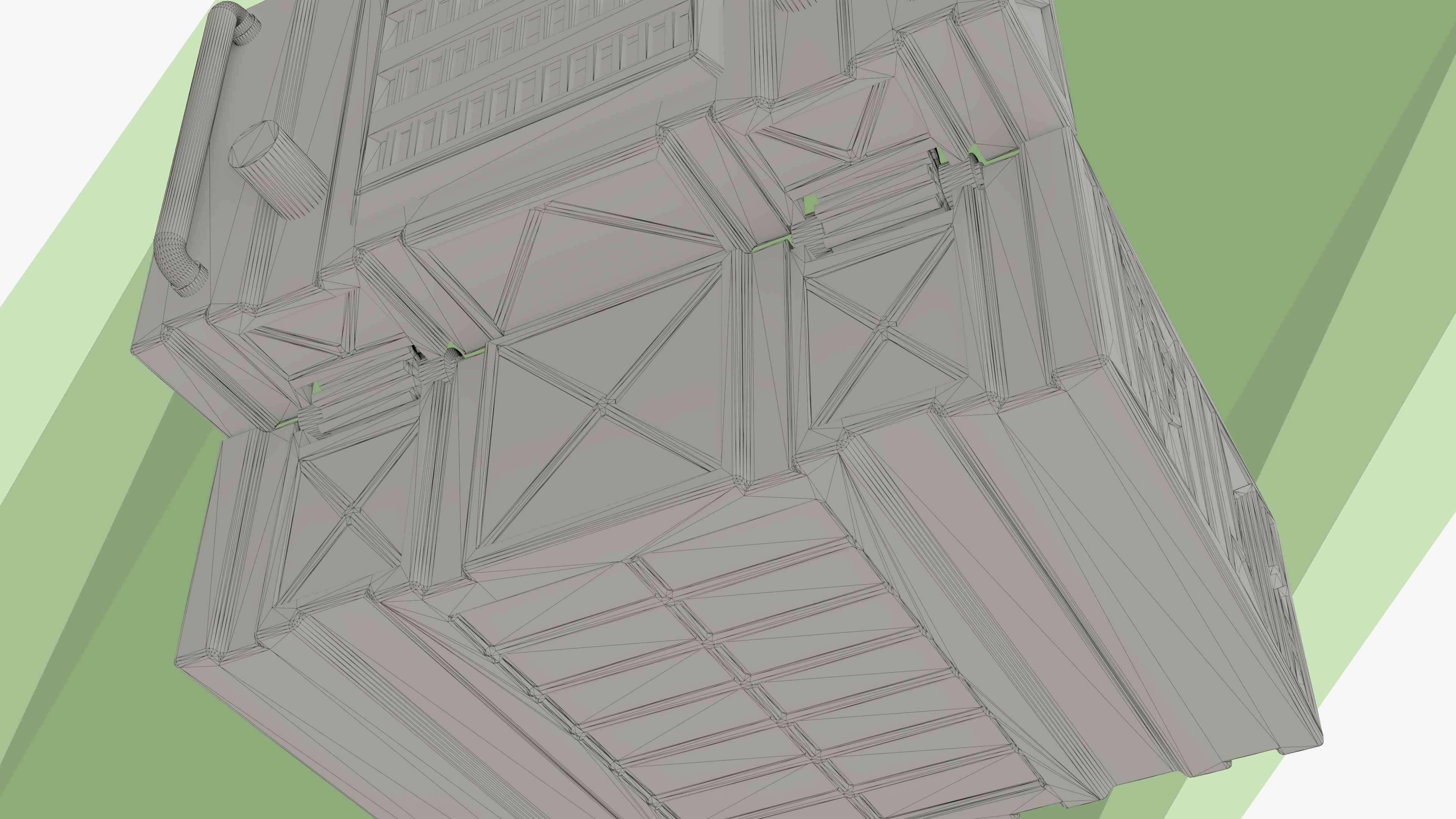 Sci-fi Chest - rigged animated - game ready Low-poly 3D model_34