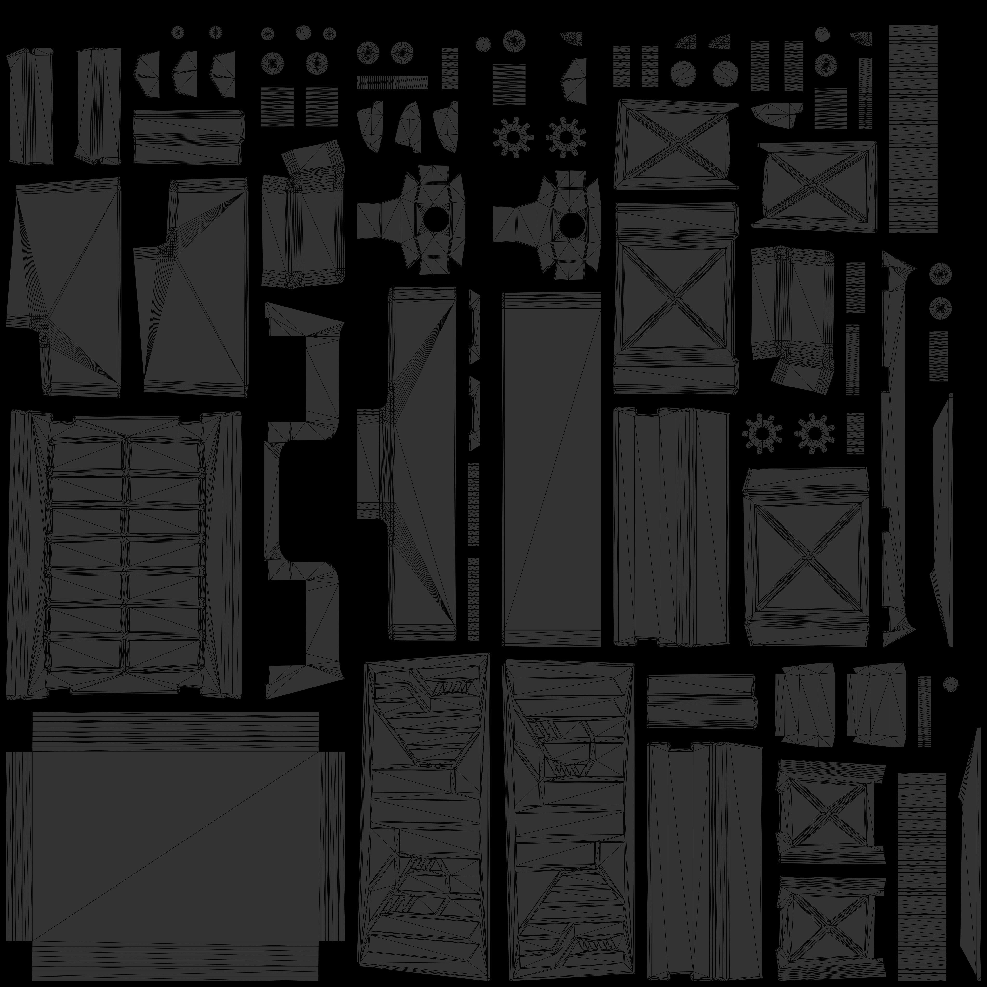 Sci-fi Chest - rigged animated - game ready Low-poly 3D model_40