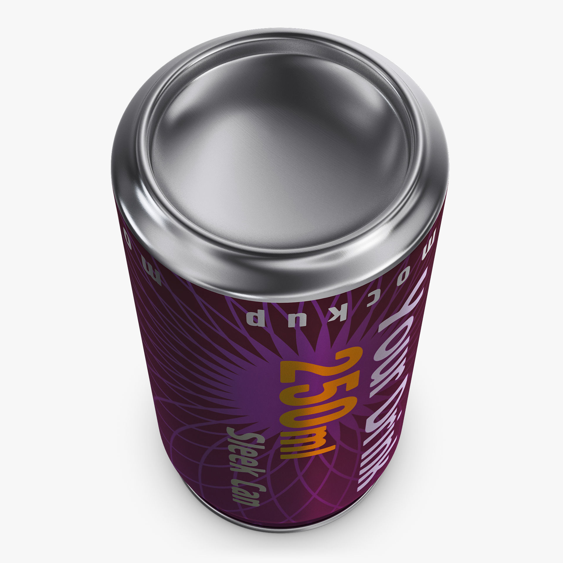 Aluminum Sleek Can 250ml v 2 3D model_3