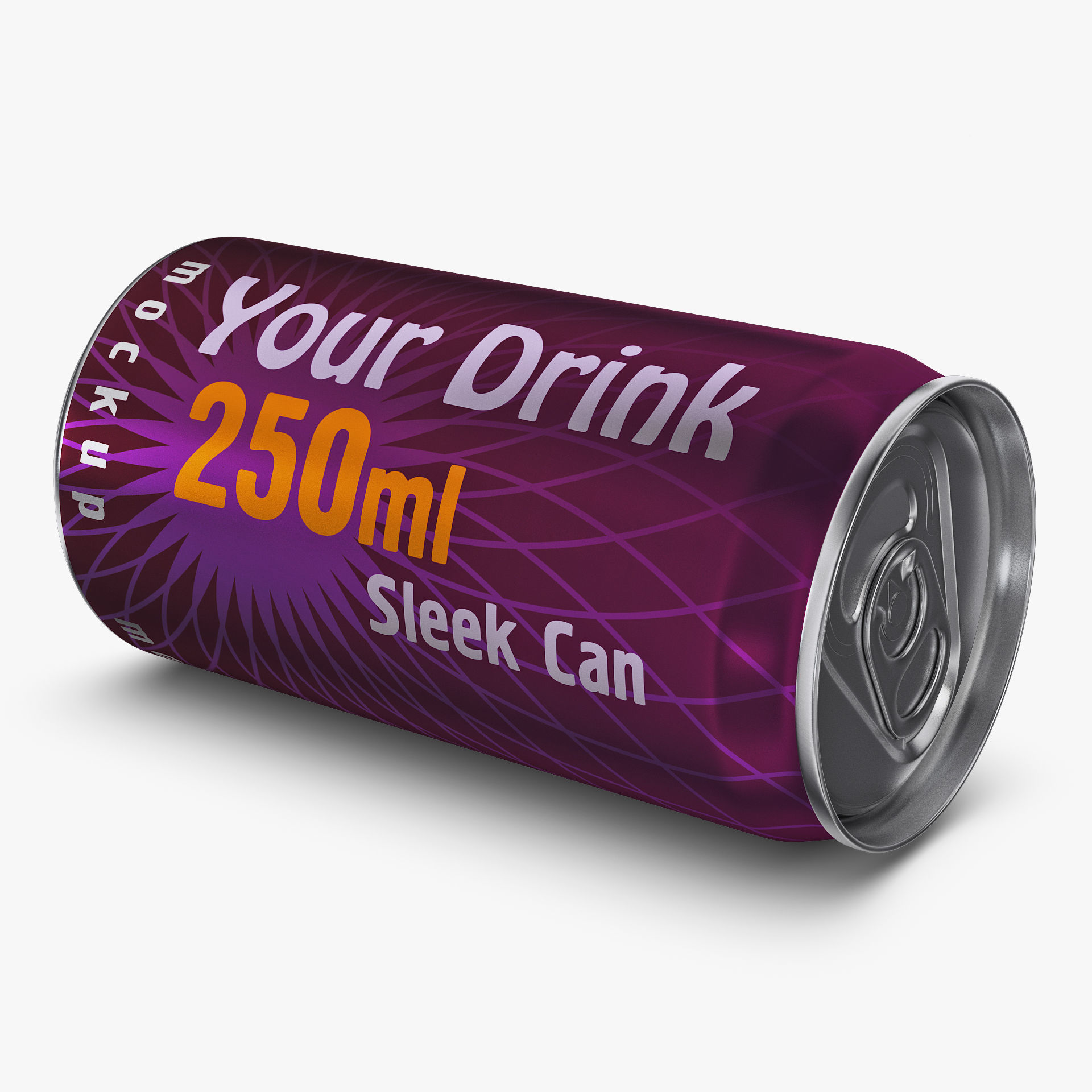 Aluminum Sleek Can 250ml v 2 3D model_4
