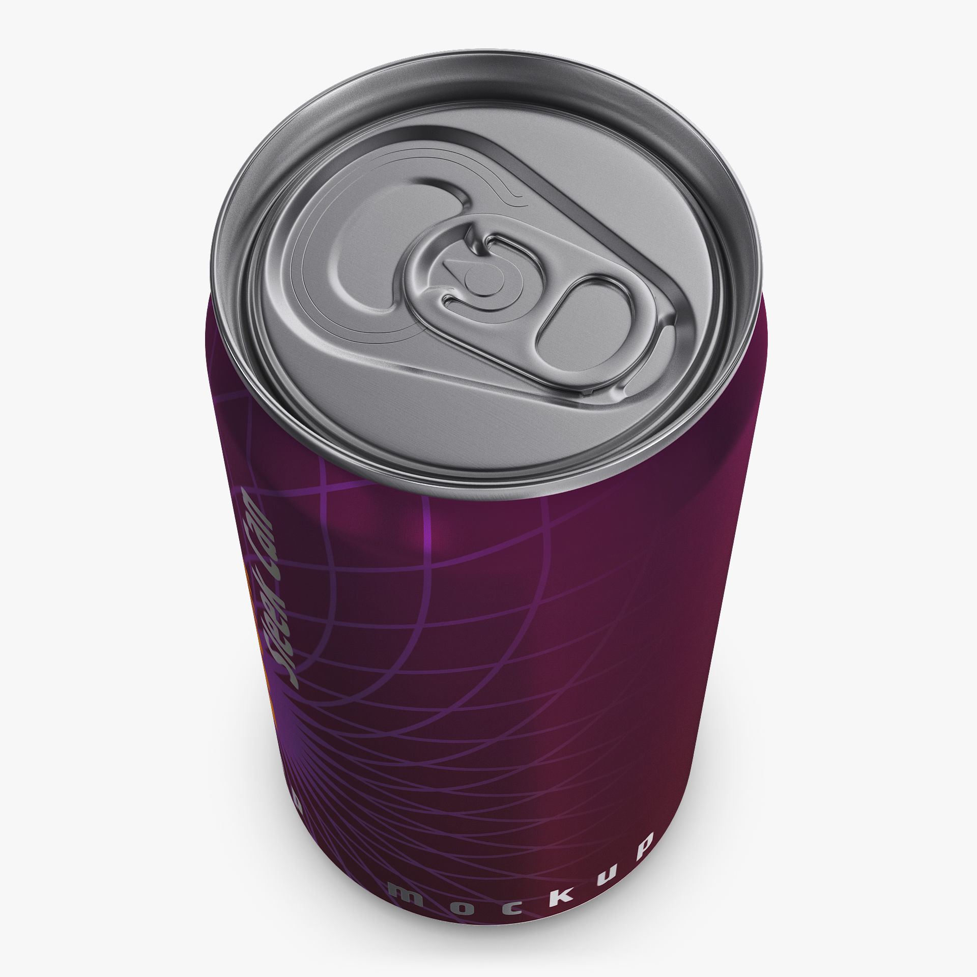 Aluminum Sleek Can 250ml v 2 3D model_2