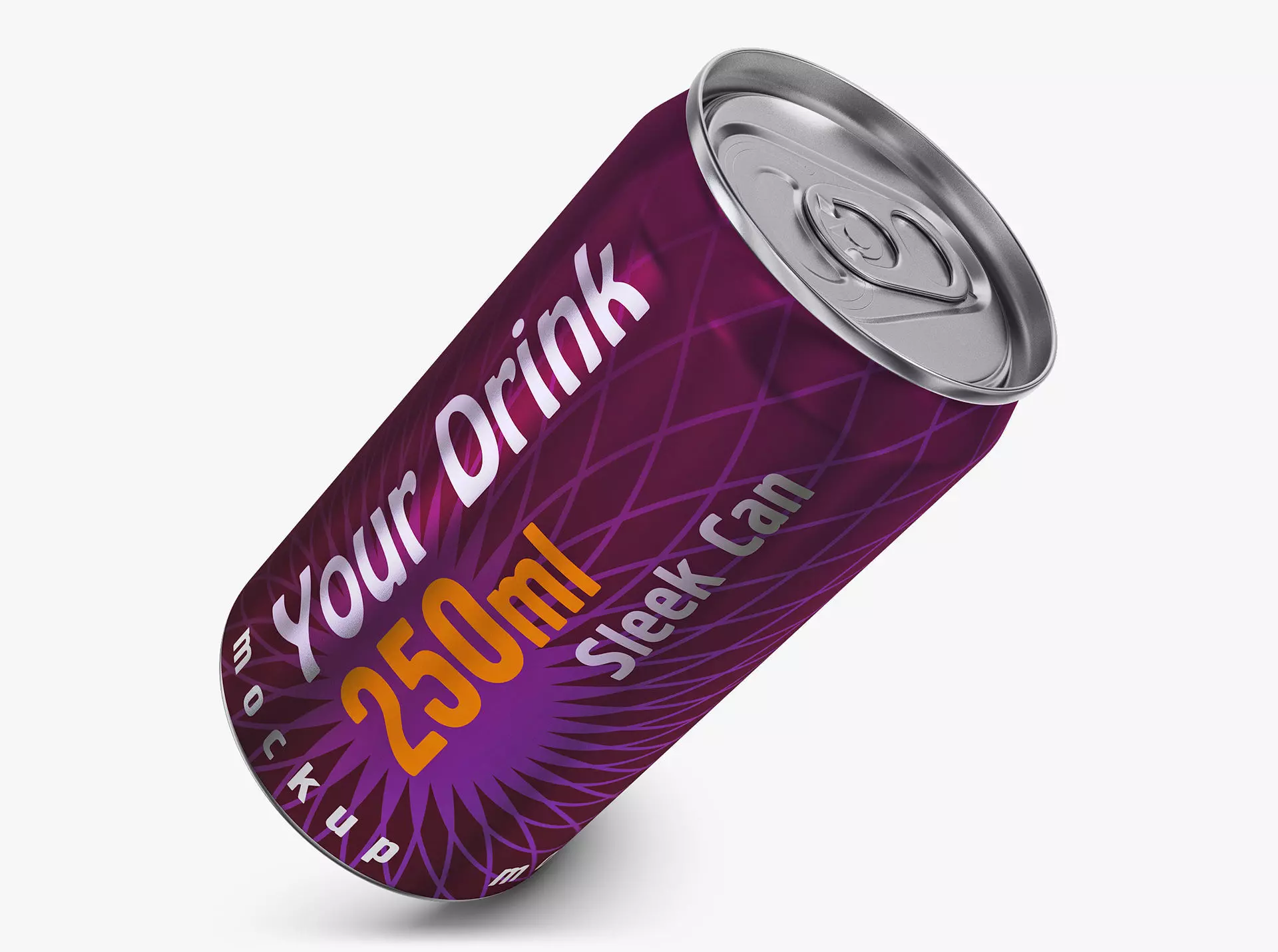 Aluminum Sleek Can 250ml v 2 3D model_0