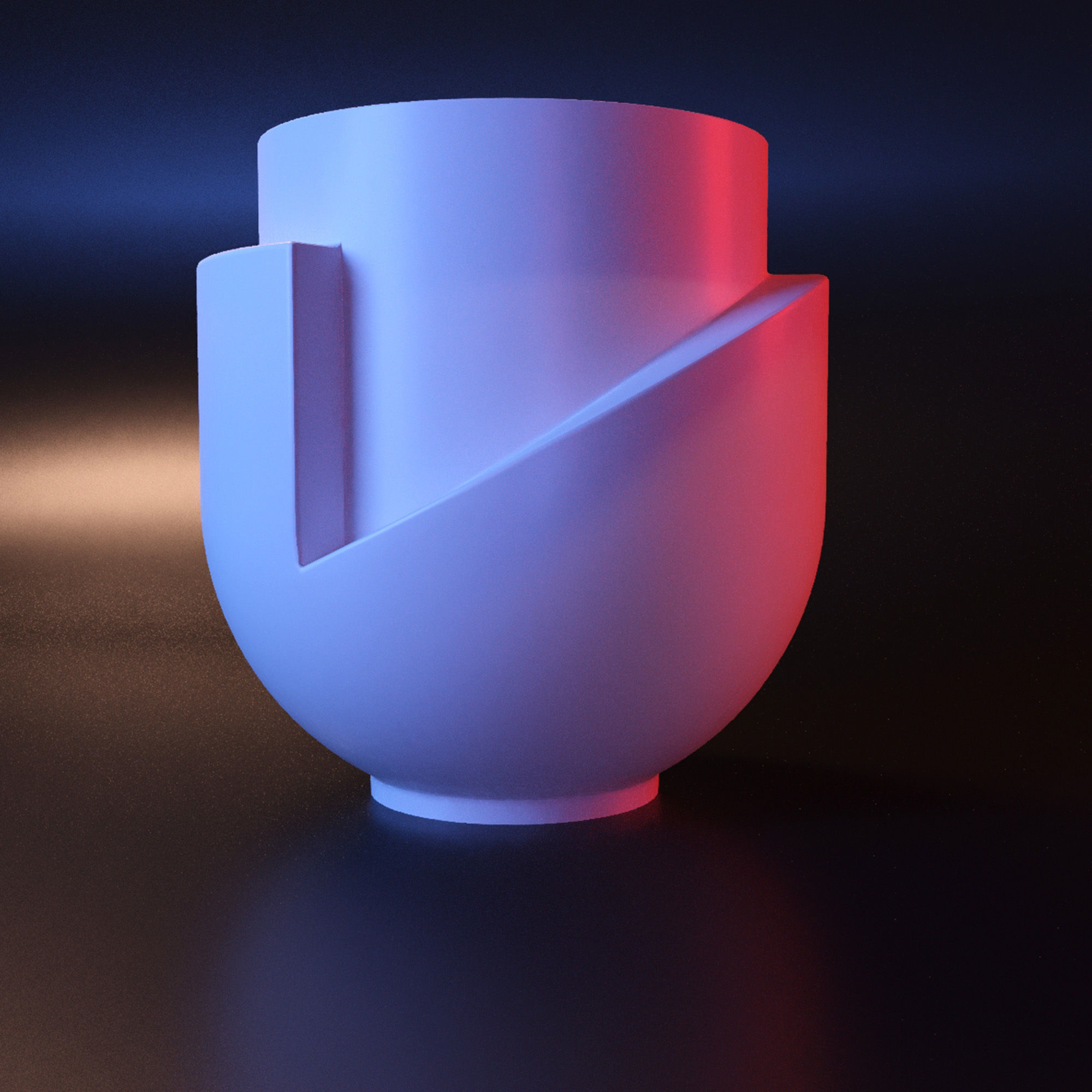 Flower pot 3D print model_1