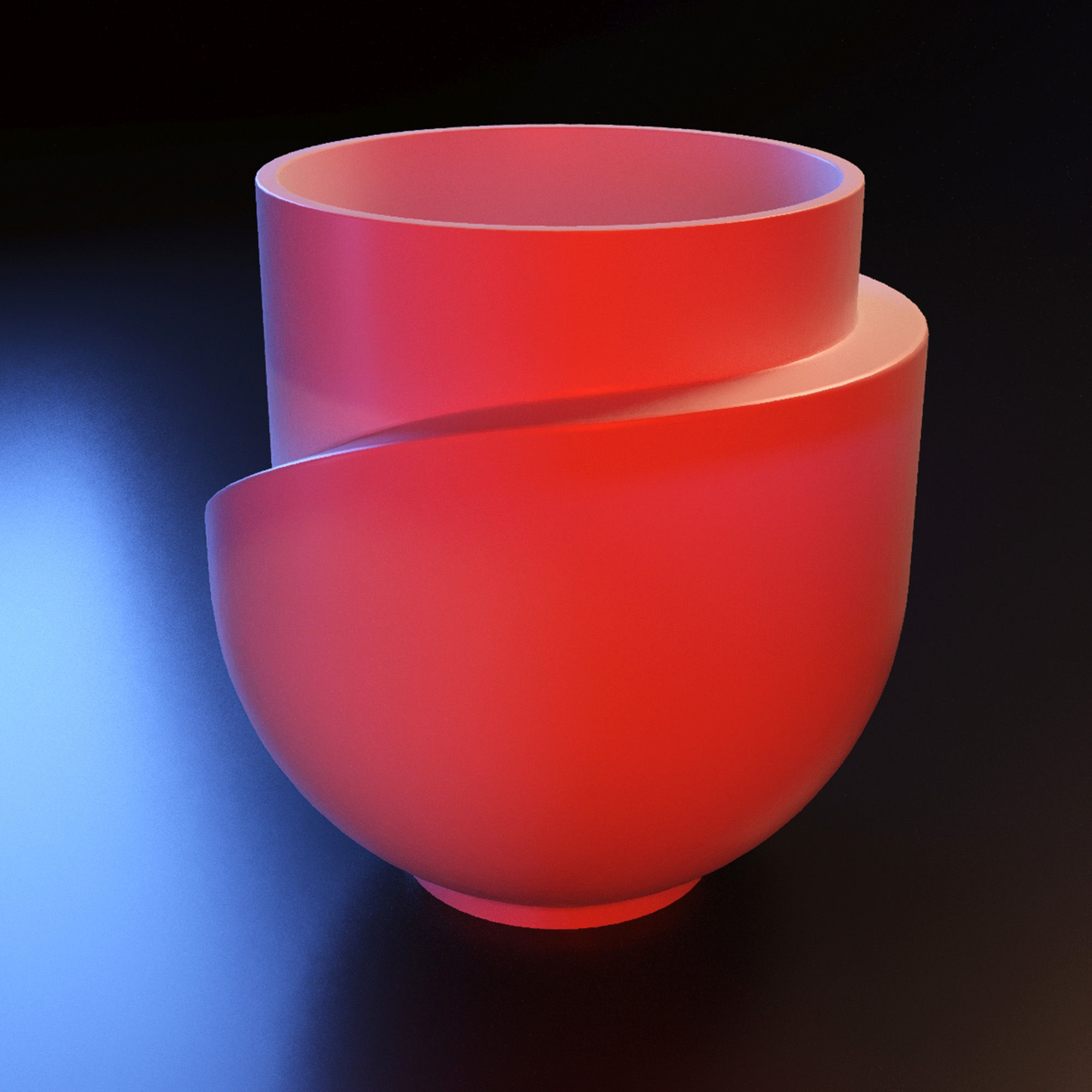 Flower pot 3D print model_4