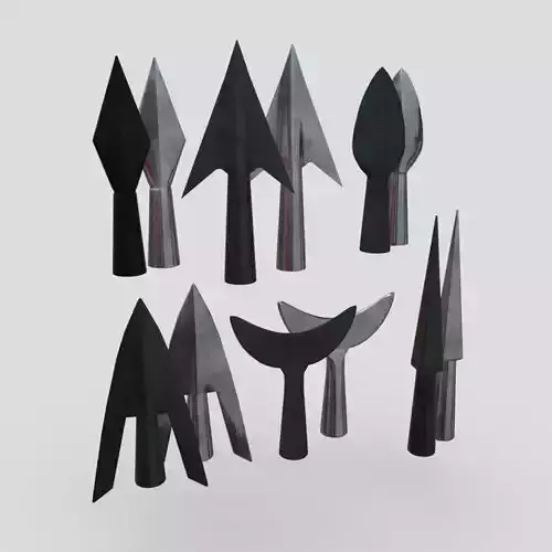 Arrowhead Pack Low-poly 3D model