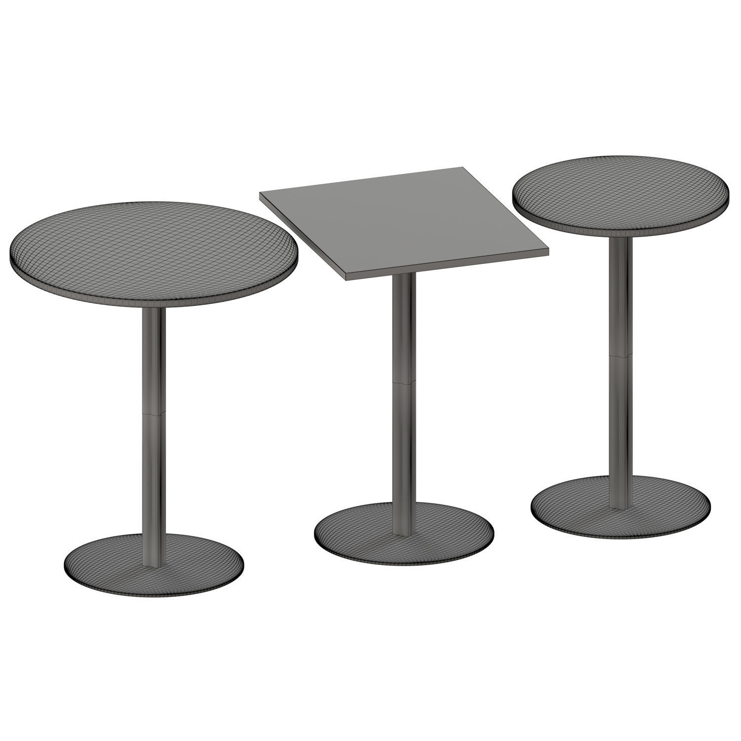 Harbour Column Counter Table 3D model_4