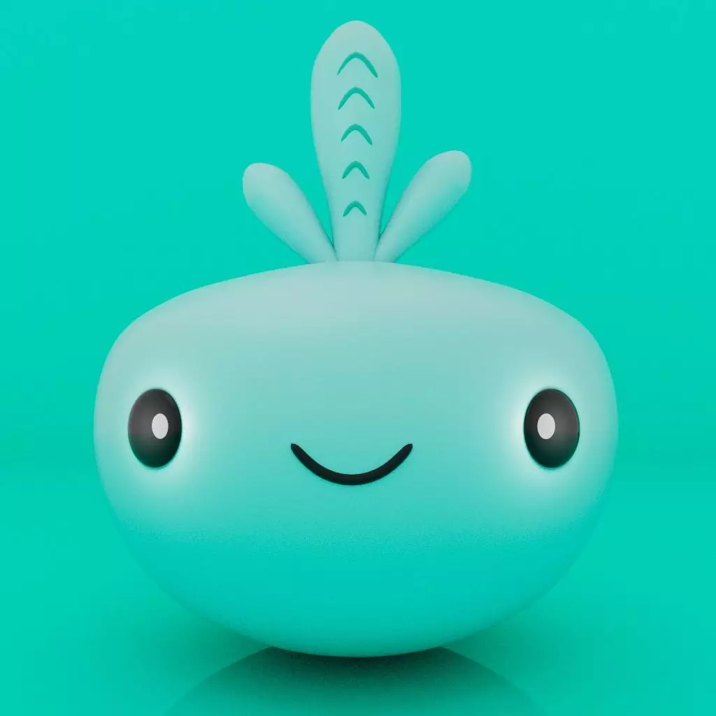 Cute Little Blob Monster 08 3D print model