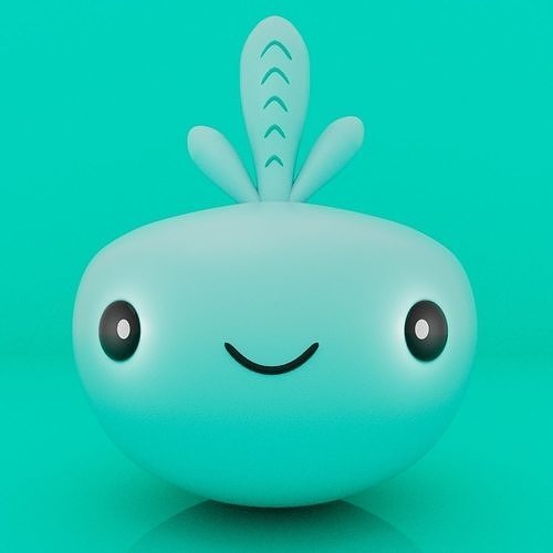 Cute Little Blob Monster 08 3D print model