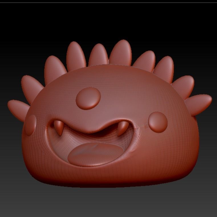 Cute Little Blob Monster 11 3D print model_2