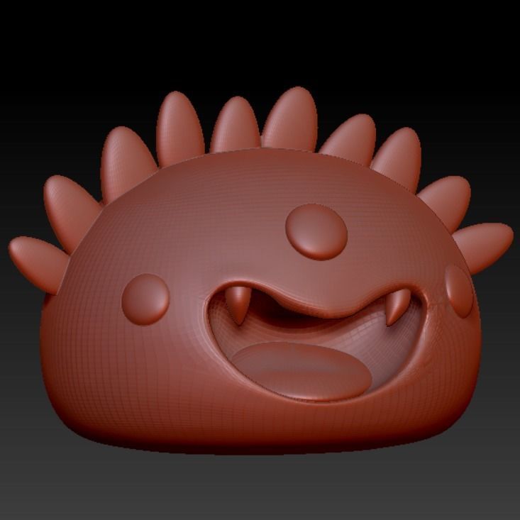 Cute Little Blob Monster 11 3D print model_3