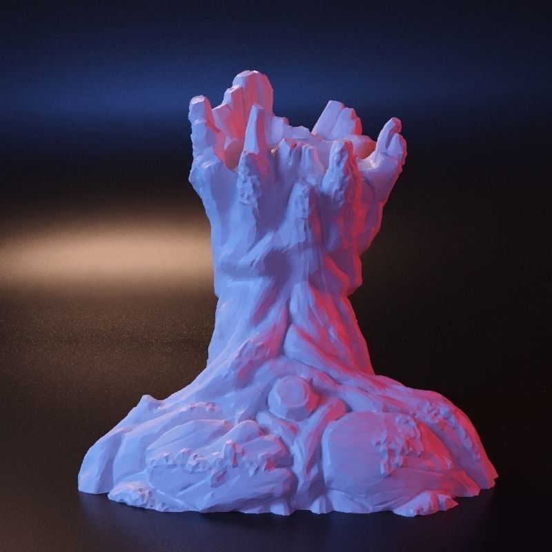 Groot vase 3D print model_8