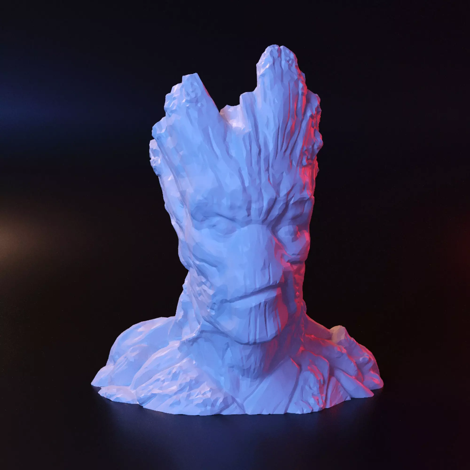 Groot vase 3D print model_0