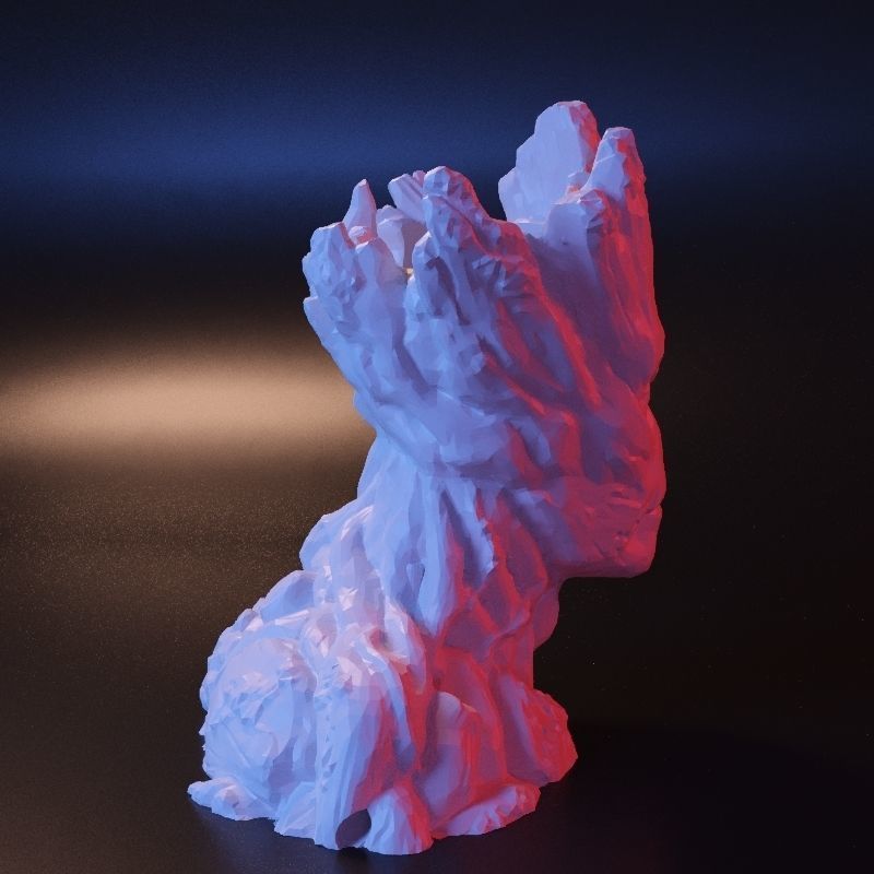Groot vase 3D print model_7