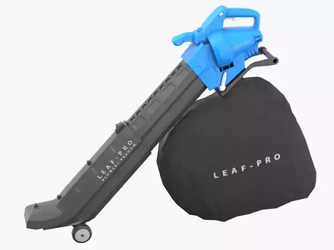 Leaf Blower and Vacuum Low-poly 3D model