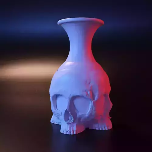 Skull Vase 3D print model
