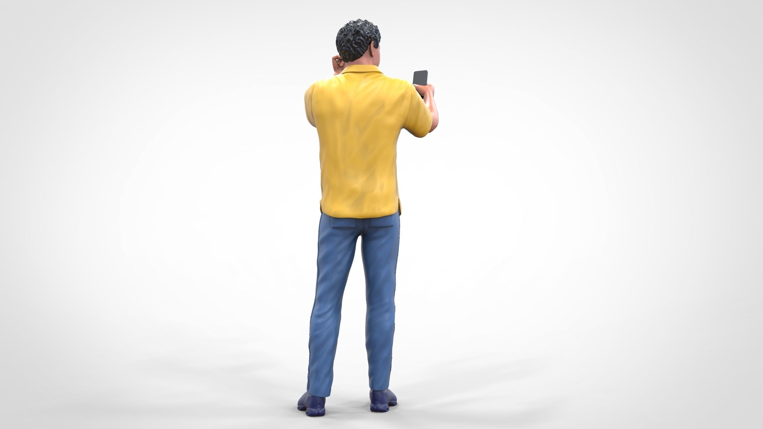 N2 standing person for racetracks or spectator 3D print model_14