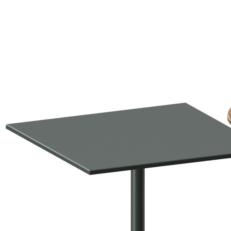 Linear Steel Cafe Table 3D model_1