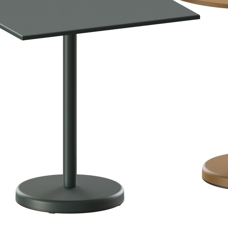 Linear Steel Cafe Table 3D model_3