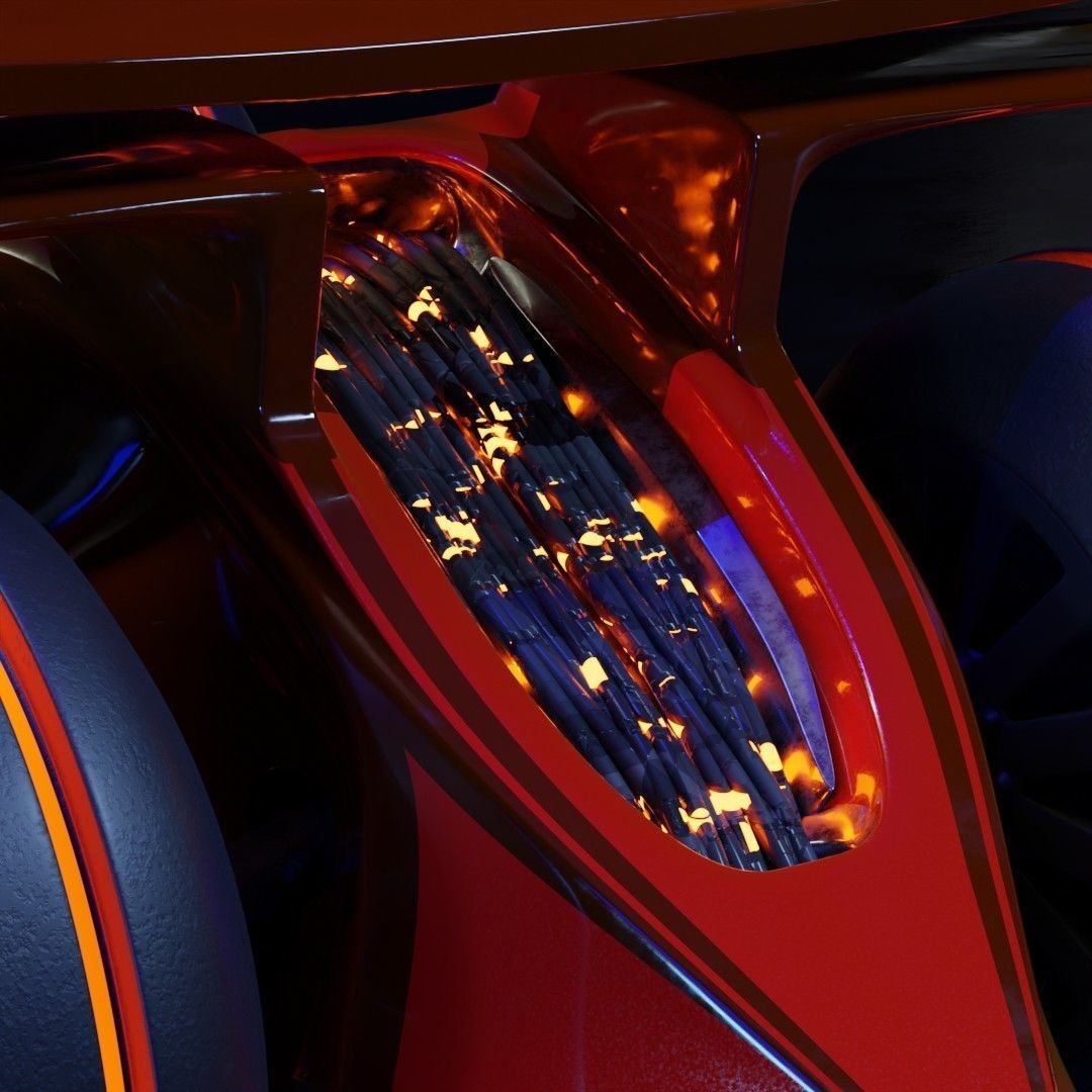 Sci Fi Car 3D model_1