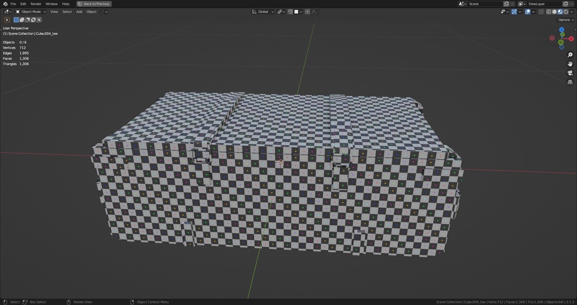 Military container Low-poly 3D model_5