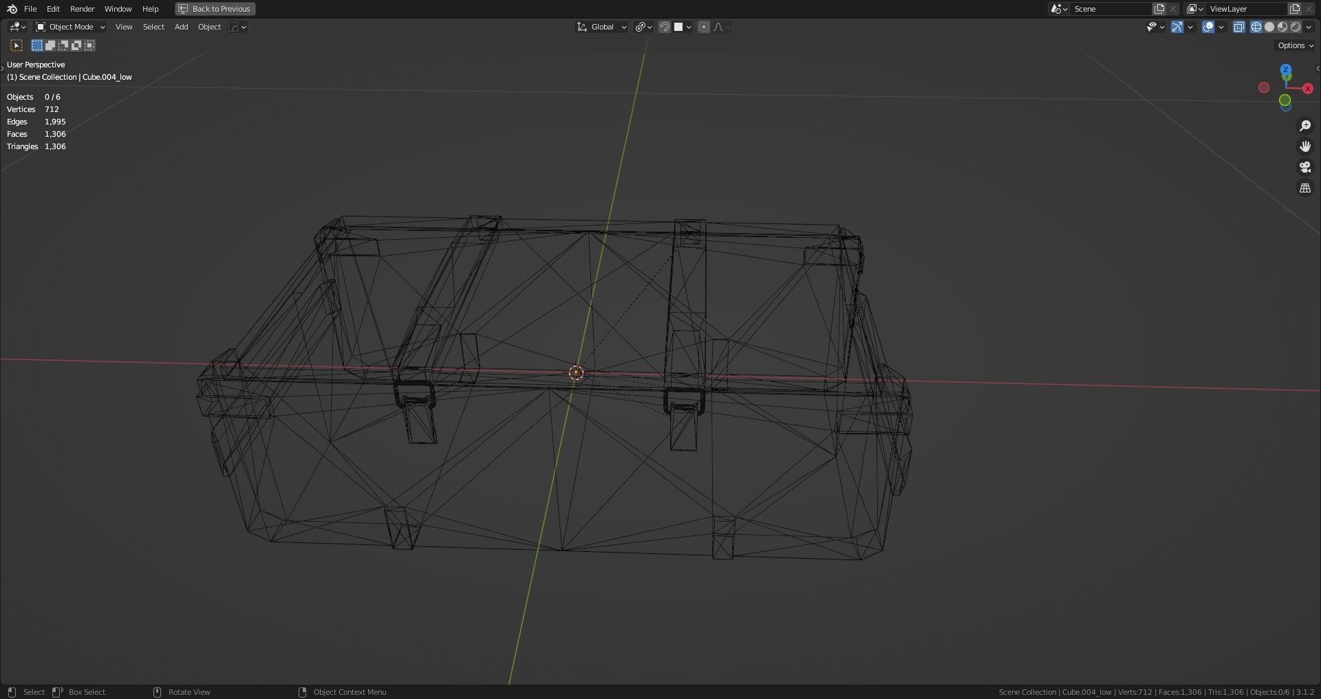Military container Low-poly 3D model_8