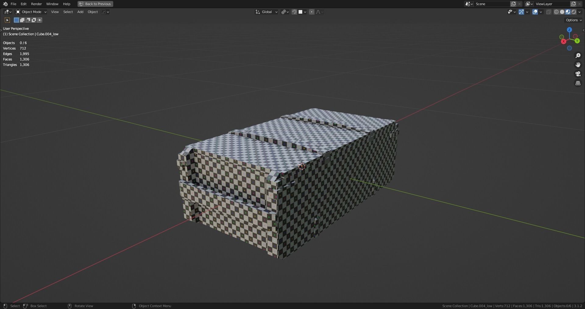 Military container Low-poly 3D model_4
